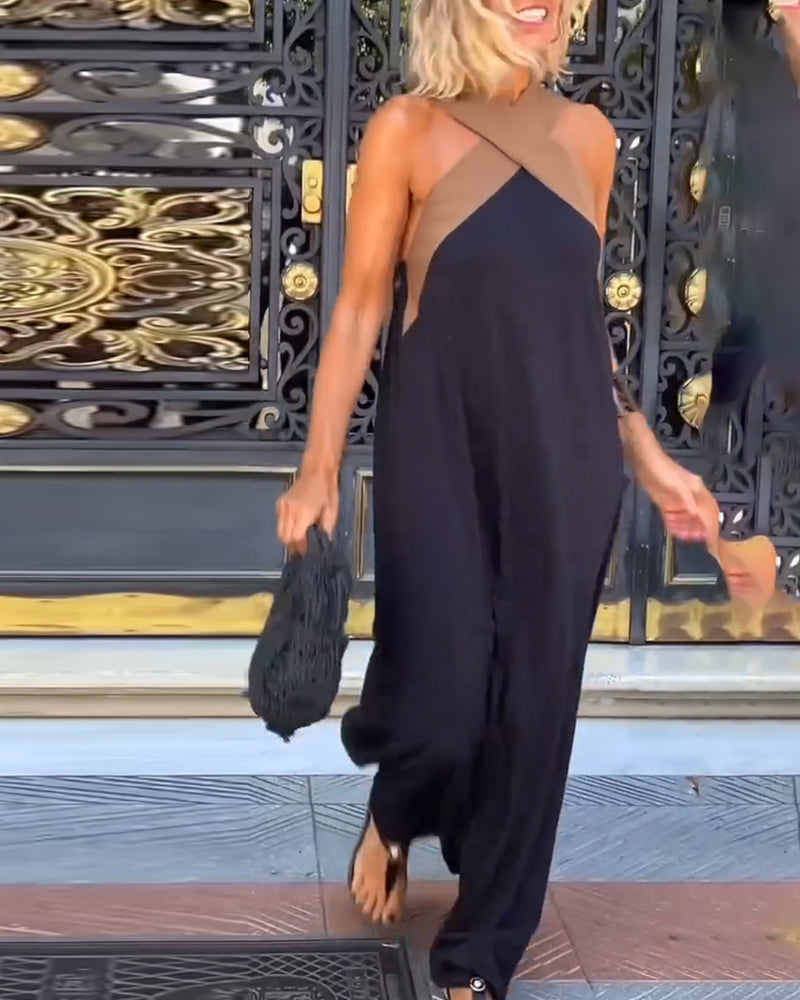 SIENNA | Elegante vestido sin espalda con cuello cruzado de moda para Mujer