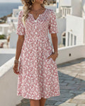 Carmen | Vestido midi floral suelto y ligero para Mujer