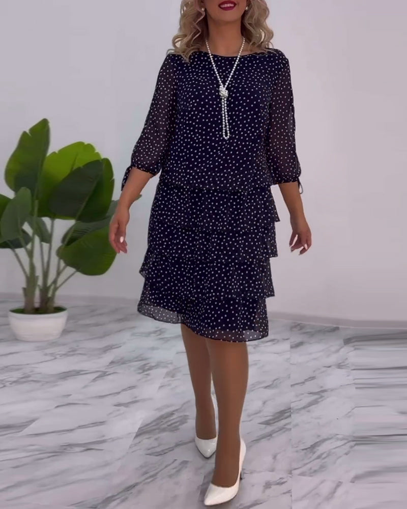 Auterelle | Vestido elegante con lunares