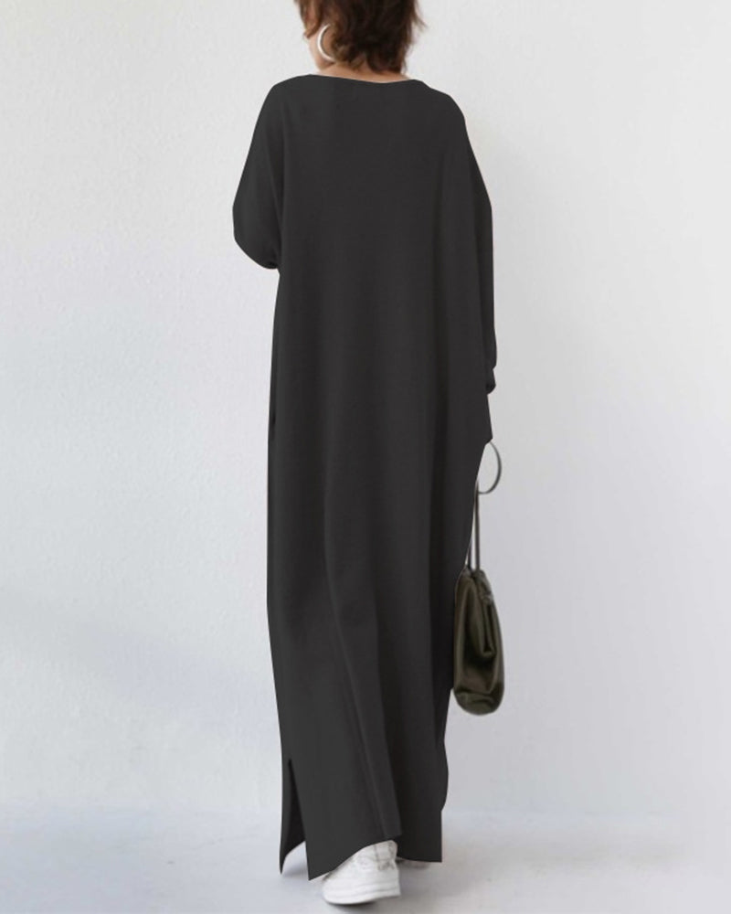 Sofia | Elegante vestido largo de invierno para mujer con mangas largas