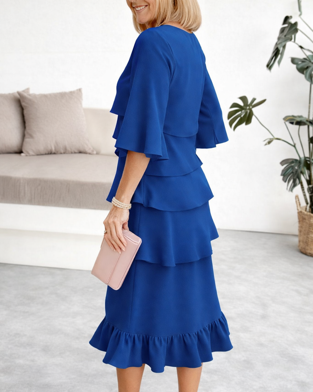 Margaret | Vestido Midi con Volantes para Mujer