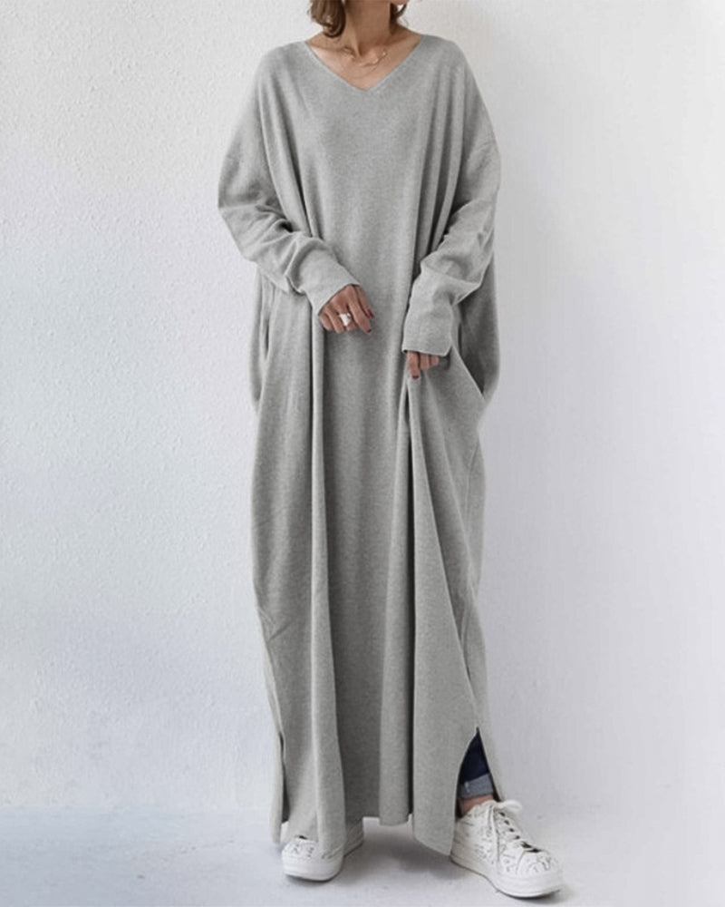 Sofia | Elegante vestido largo de invierno para mujer con mangas largas
