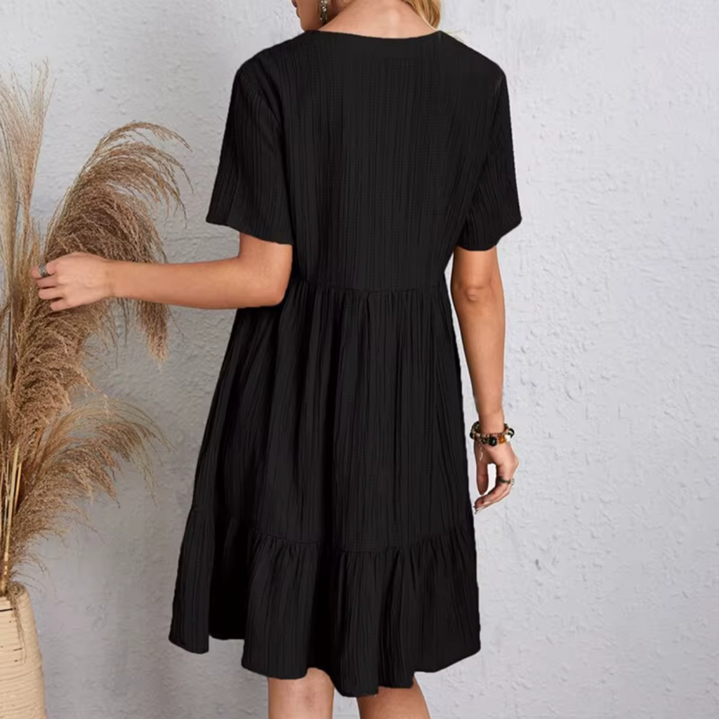 Natacha™ | Vestido fluido y favorecedor con textura plisada