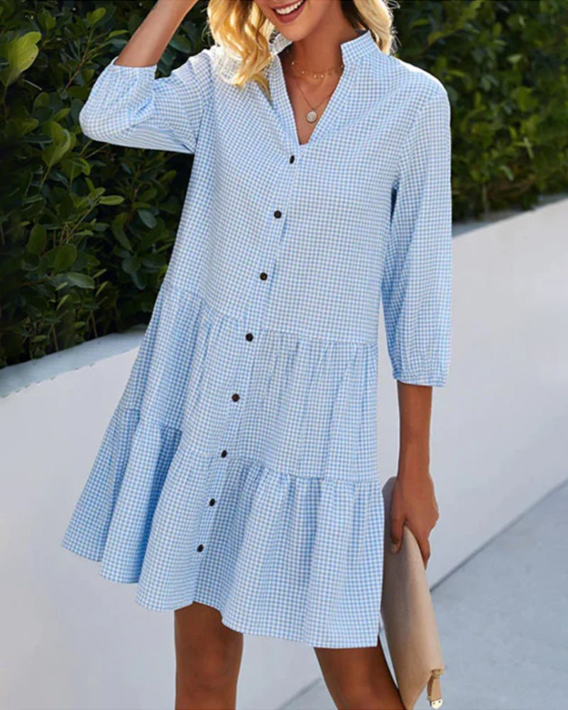 Bella | Vestido de cuadros de verano