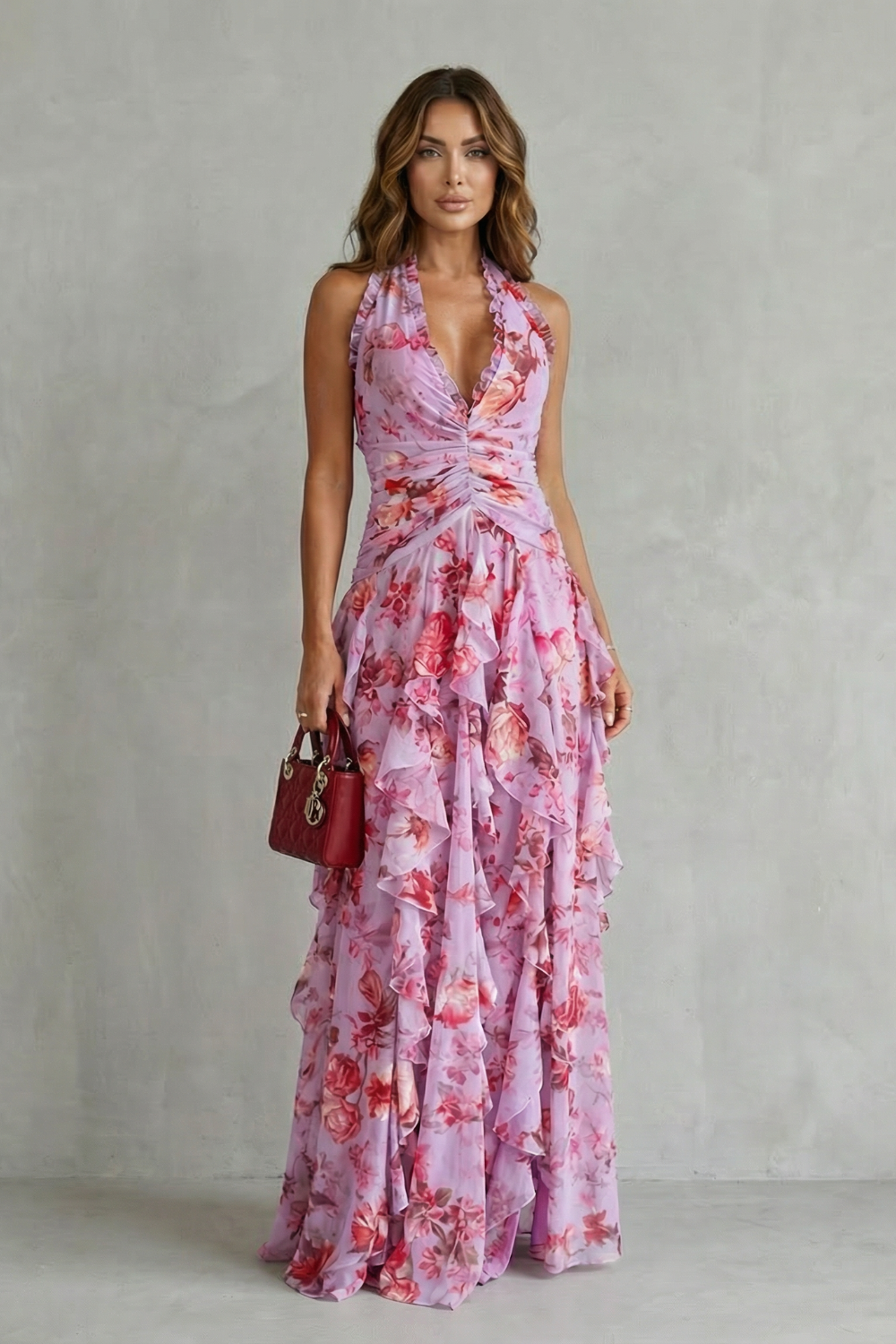 Belladina – Vestido de rosas románticas para Mujer