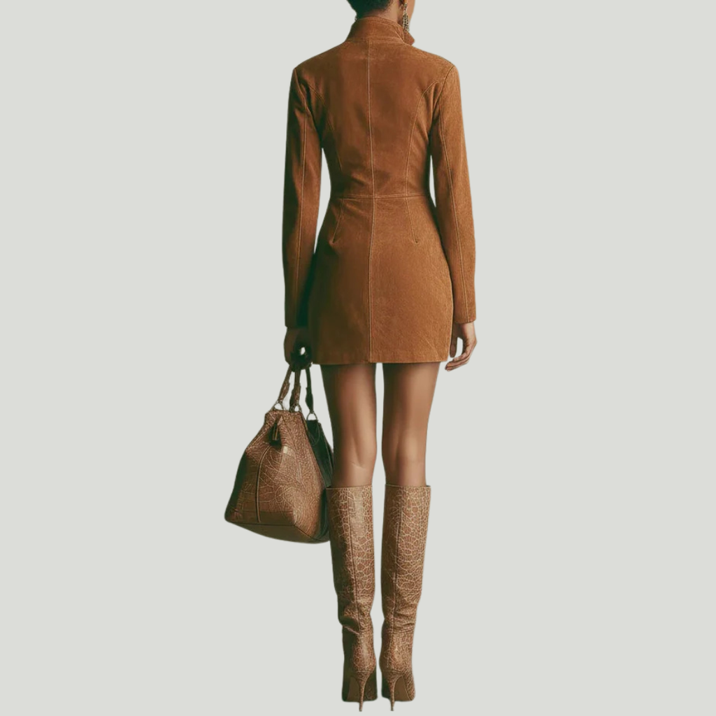 Marion | Vestido de ante con cremallera
