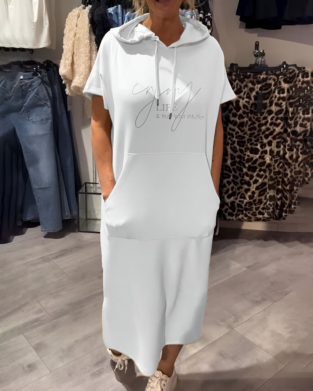 Saskia™ | Vestido casual con capucha