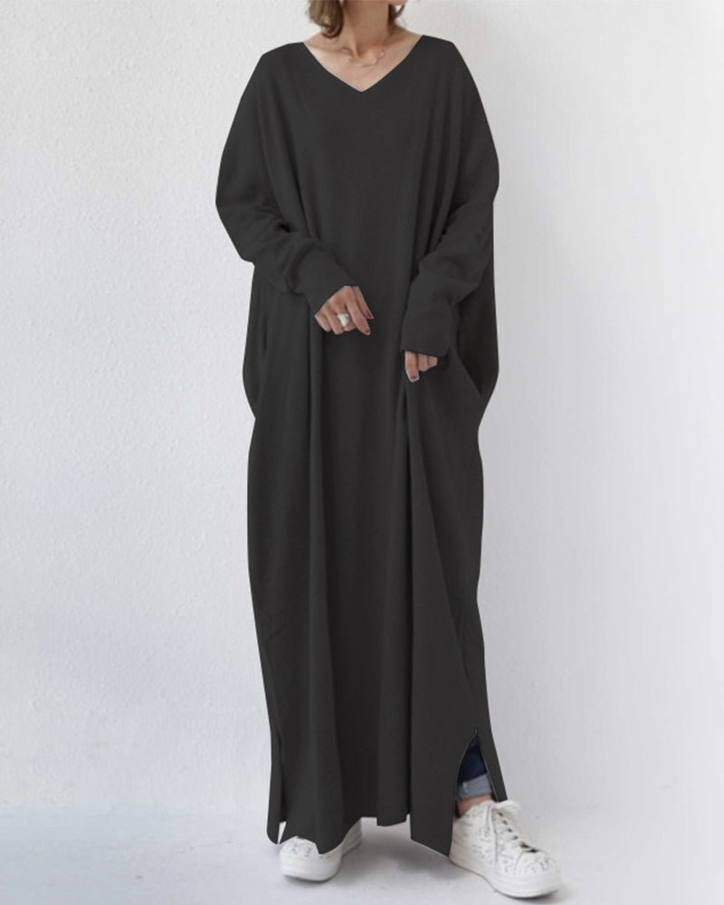 Sofia | Elegante vestido largo de invierno para mujer con mangas largas