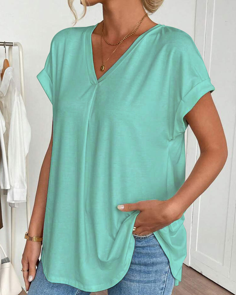 irenne - Camiseta de Manga Corta para Mujer