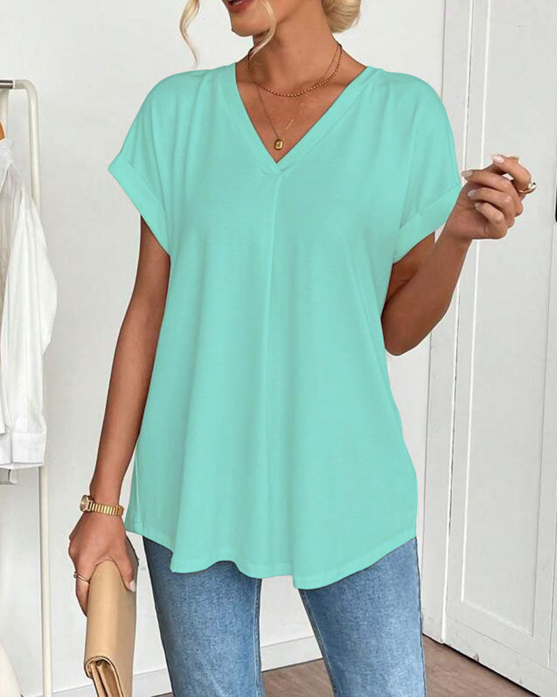 irenne - Camiseta de Manga Corta para Mujer
