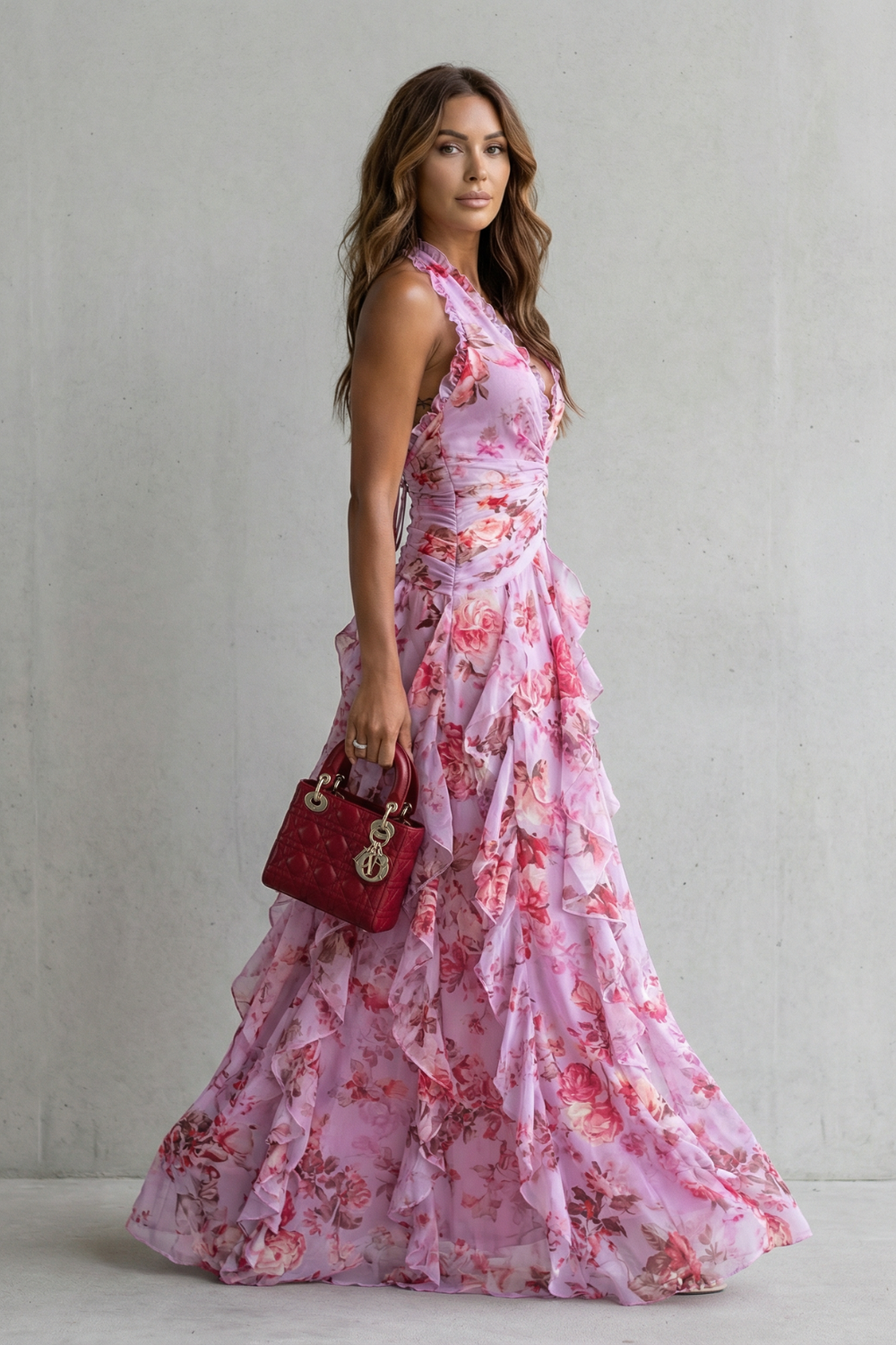 Belladina – Vestido de rosas románticas para Mujer