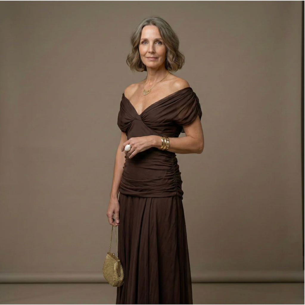Alondra - Vestido Largo con Estampado Floral Fantasía y Escote en V para Mujer