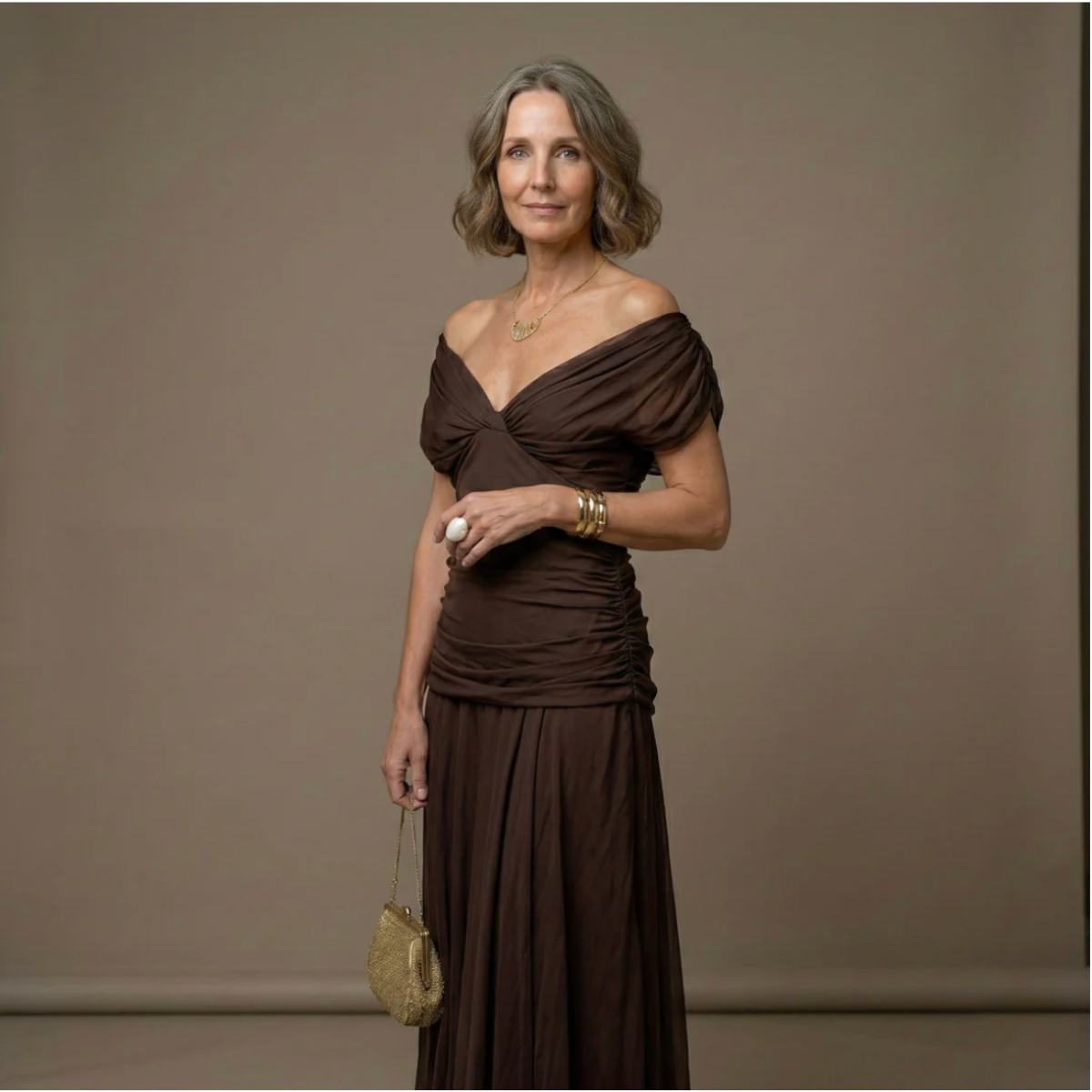 Alondra - Vestido Largo con Estampado Floral Fantasía y Escote en V para Mujer