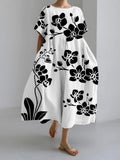 AVA - VESTIDO SUELTO ESTAMPADO BOTÁNICO