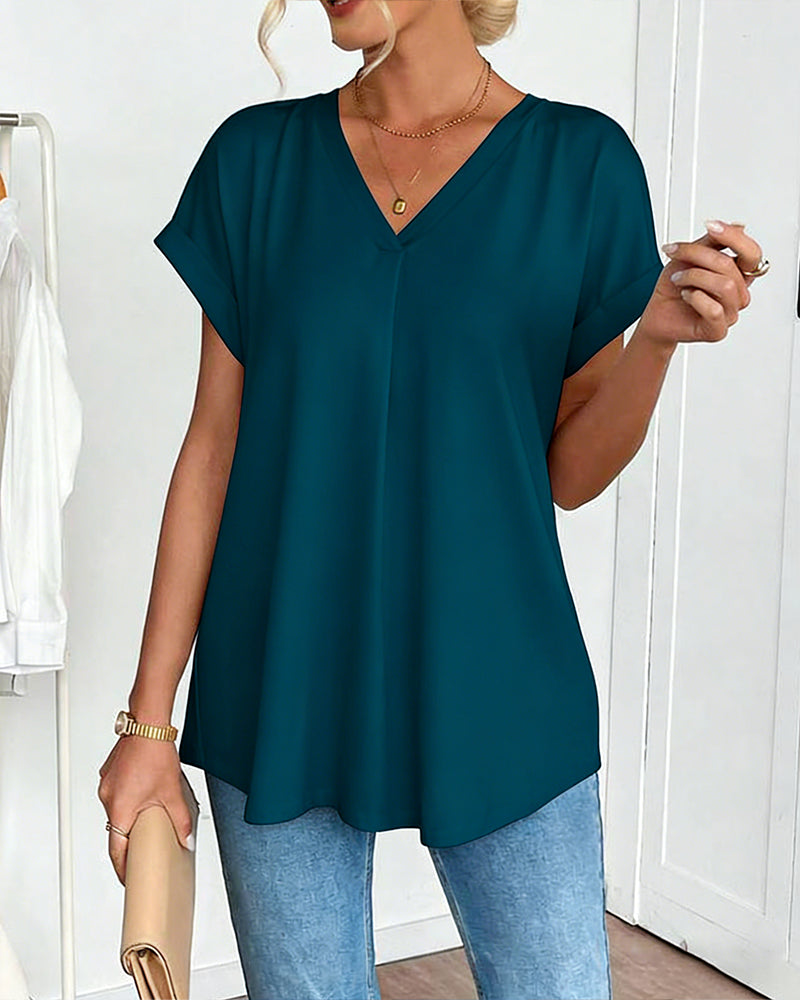 irenne - Camiseta de Manga Corta para Mujer