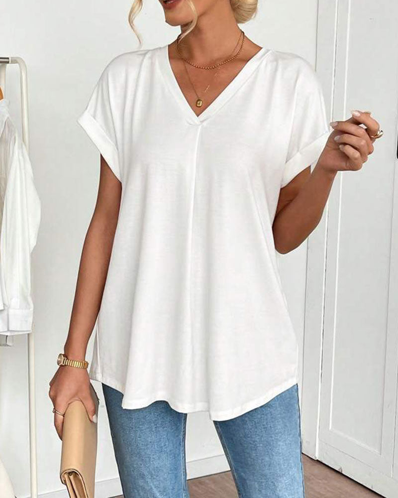 irenne - Camiseta de Manga Corta para Mujer