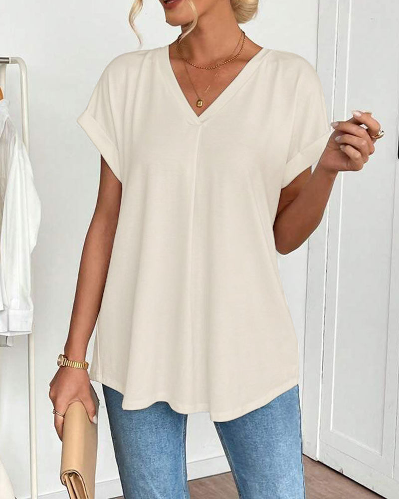 irenne - Camiseta de Manga Corta para Mujer
