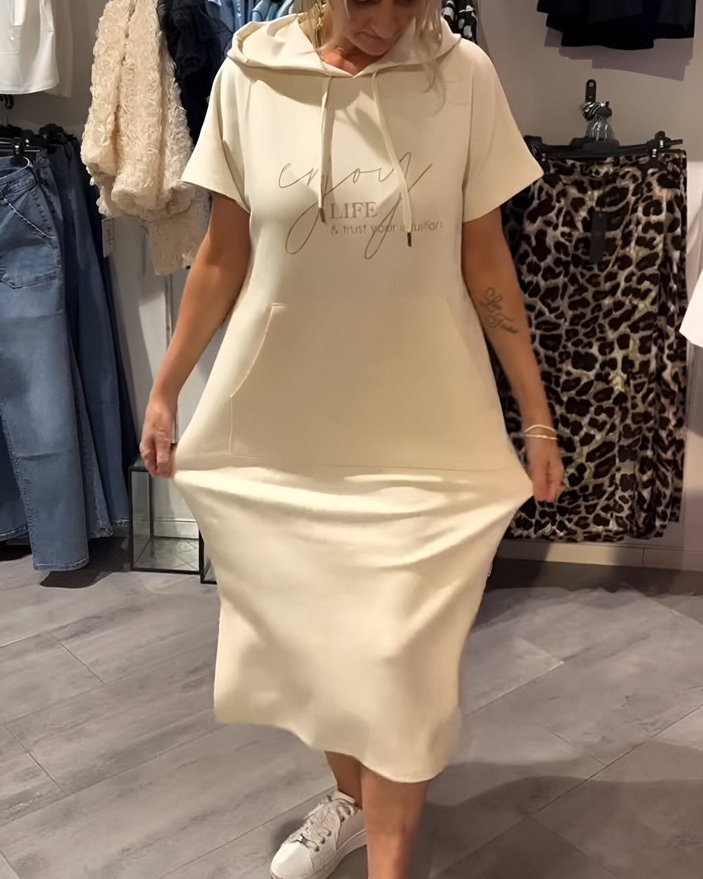 Saskia™ | Vestido casual con capucha