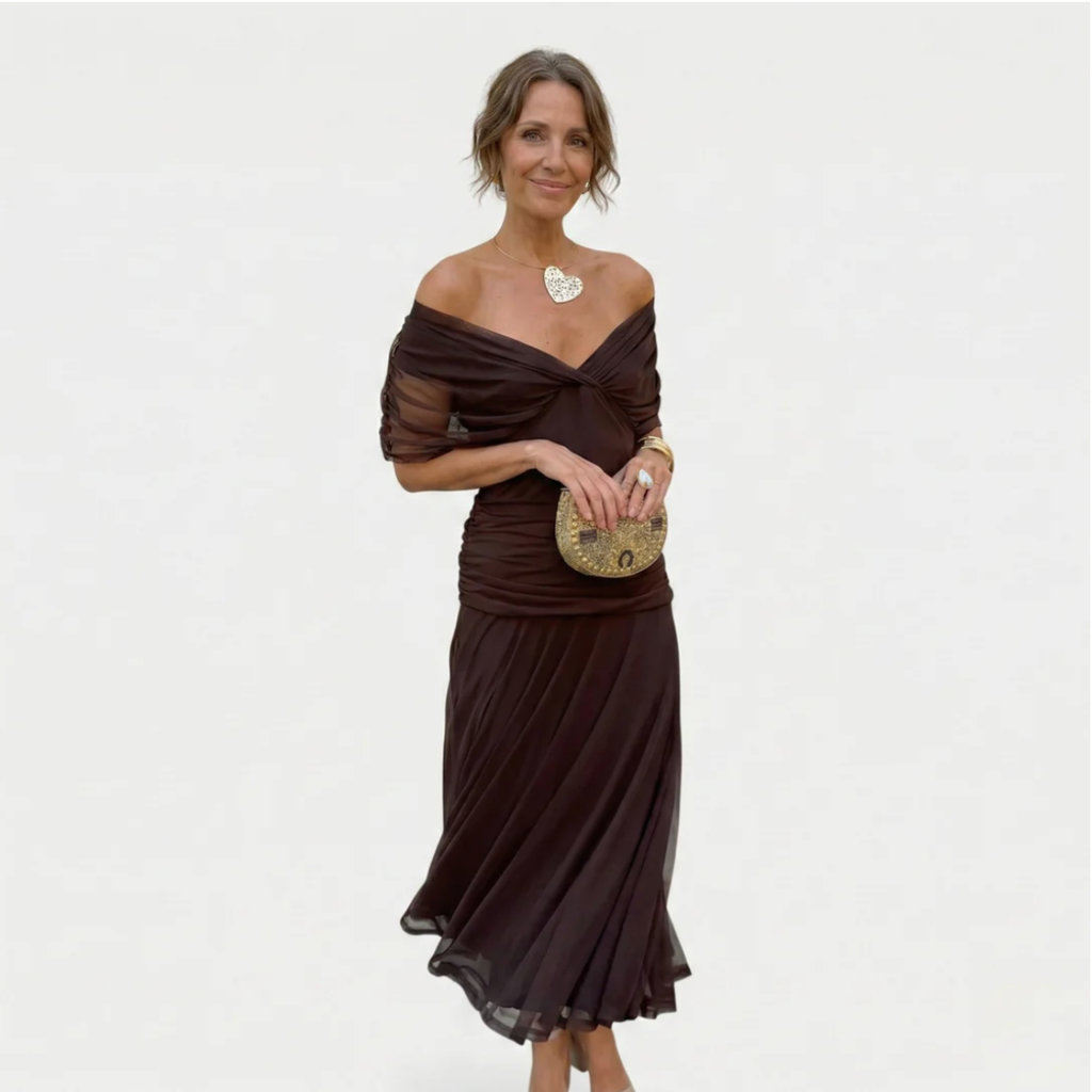 Alondra - Vestido Largo con Estampado Floral Fantasía y Escote en V para Mujer