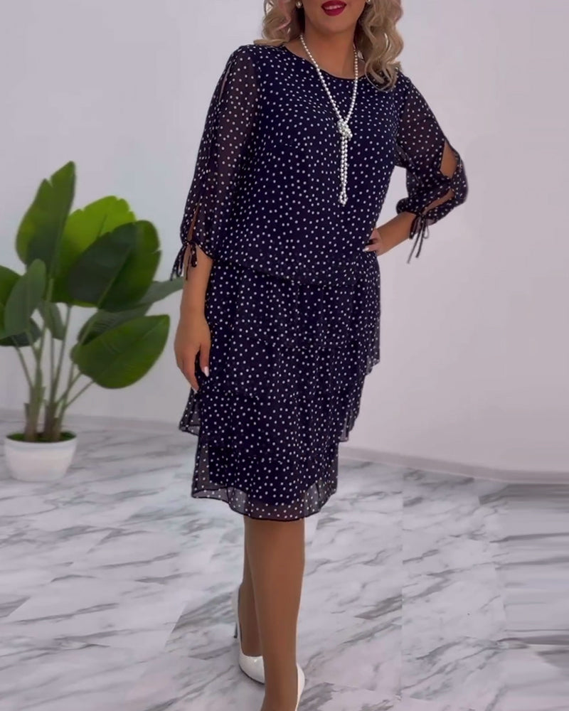Auterelle | Vestido elegante con lunares