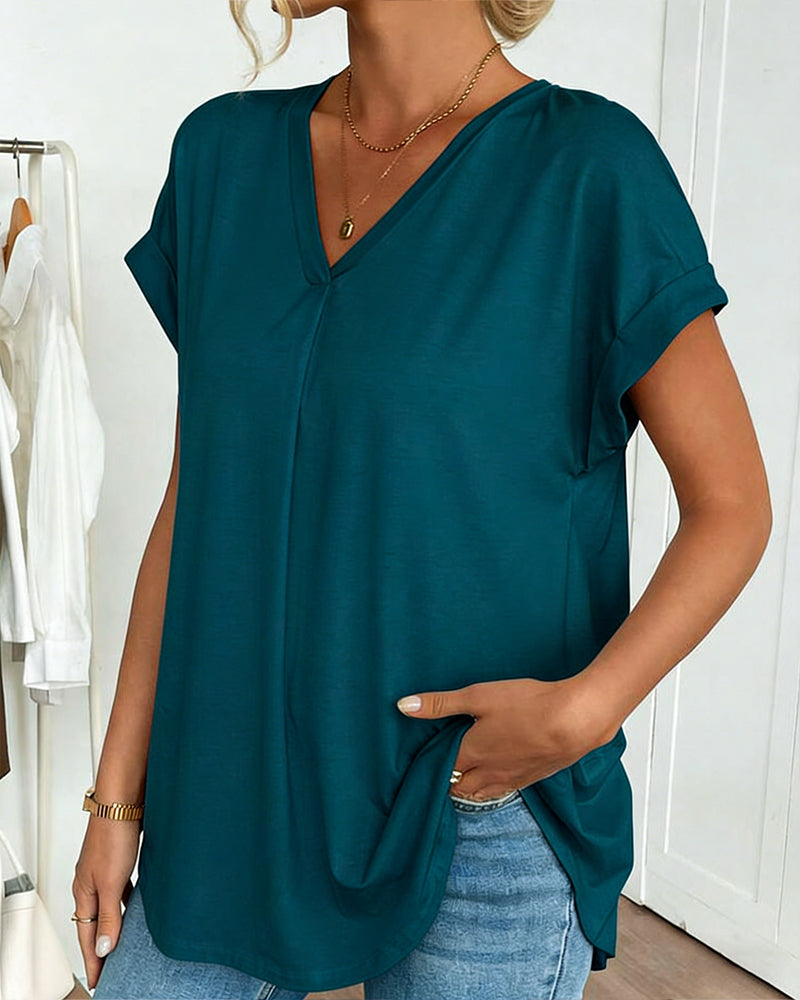 irenne - Camiseta de Manga Corta para Mujer
