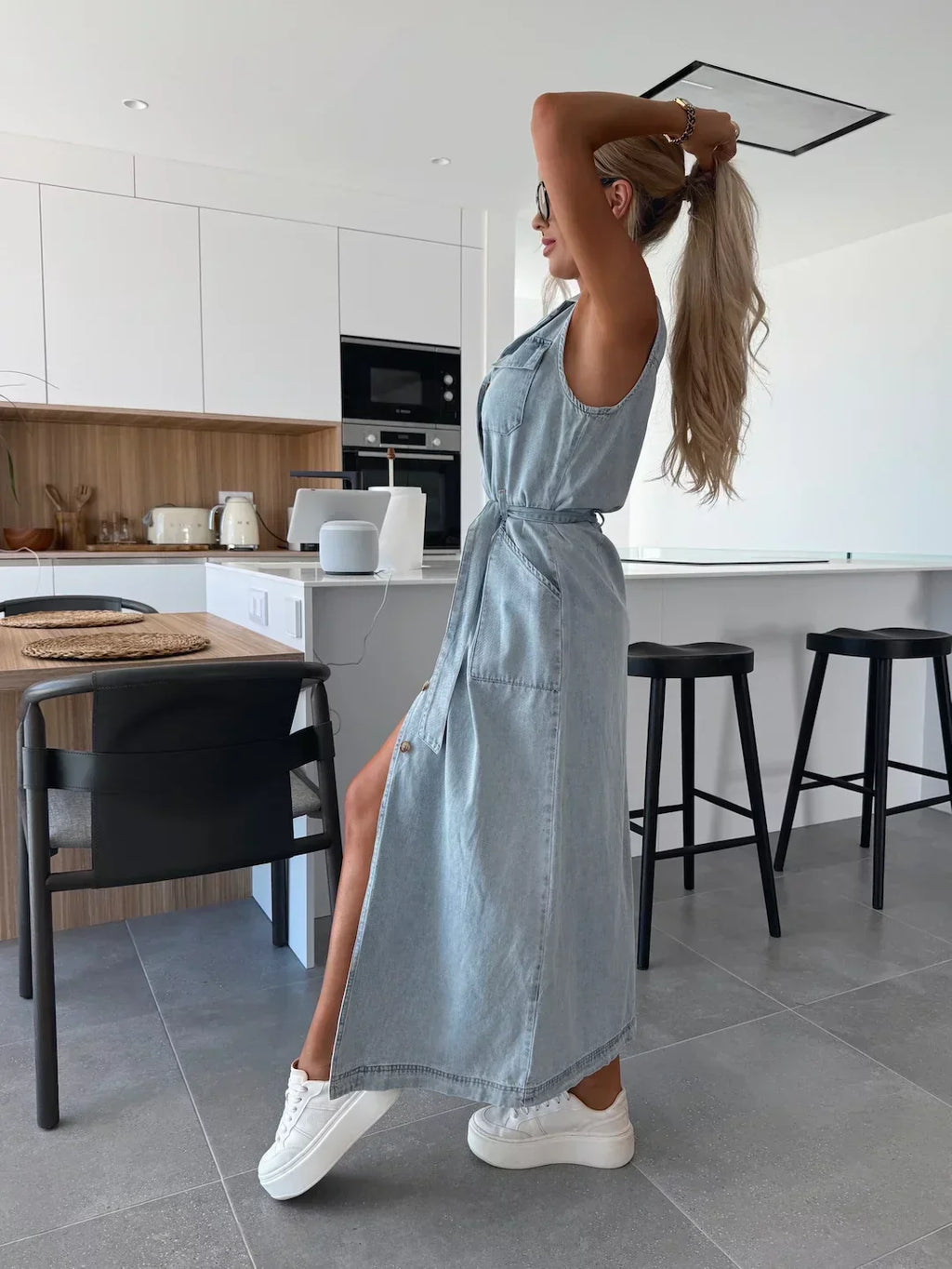 Isabelle | Maxi Vestido de Denim para Mujer