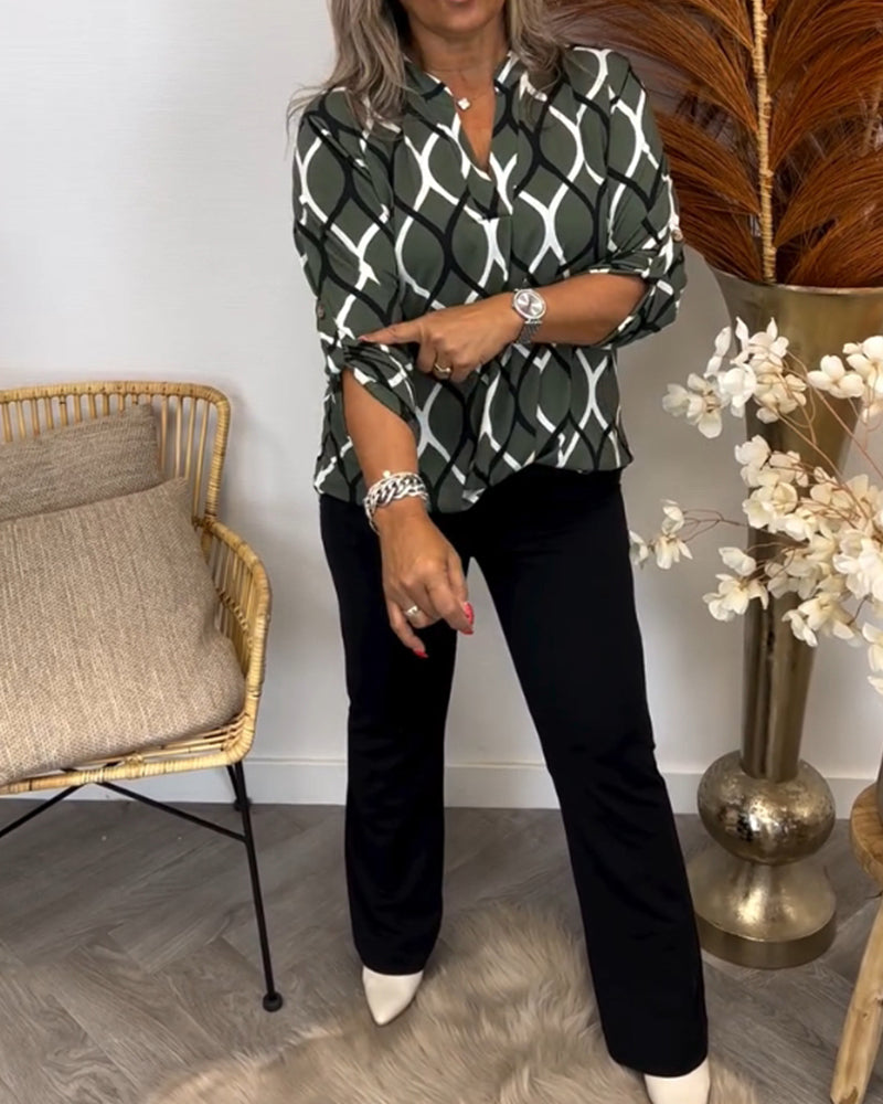 Noor | Blusa con estampado gráfico