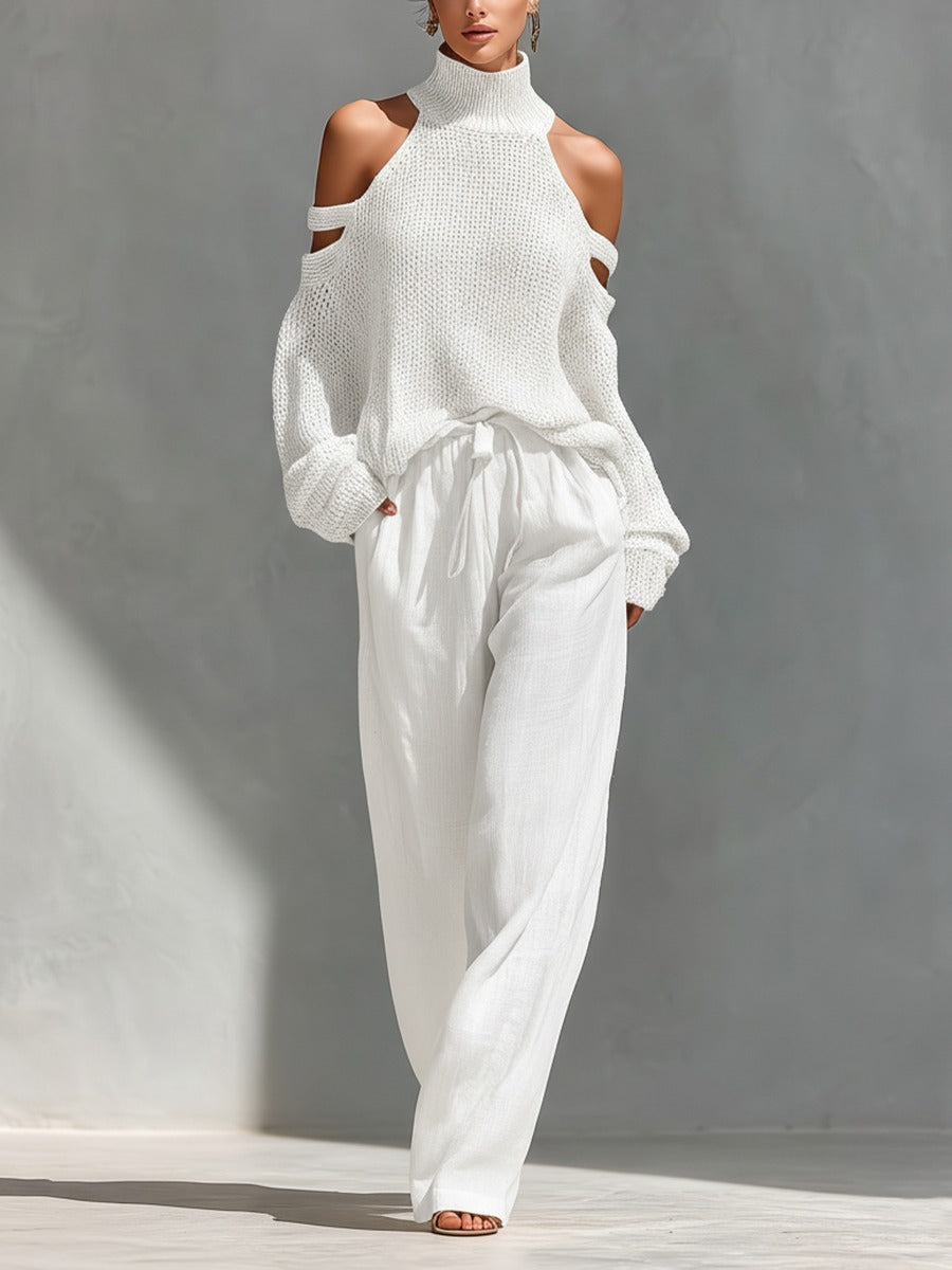 Camilla | Conjunto moderno de punto y lino para Mujer