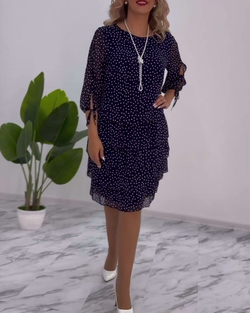 Auterelle | Vestido elegante con lunares