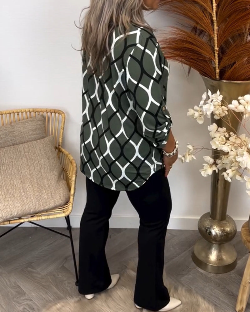 Noor | Blusa con estampado gráfico