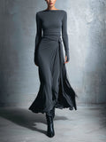 Naiara ❘ Vestido maxi con nudo lateral para Mujer