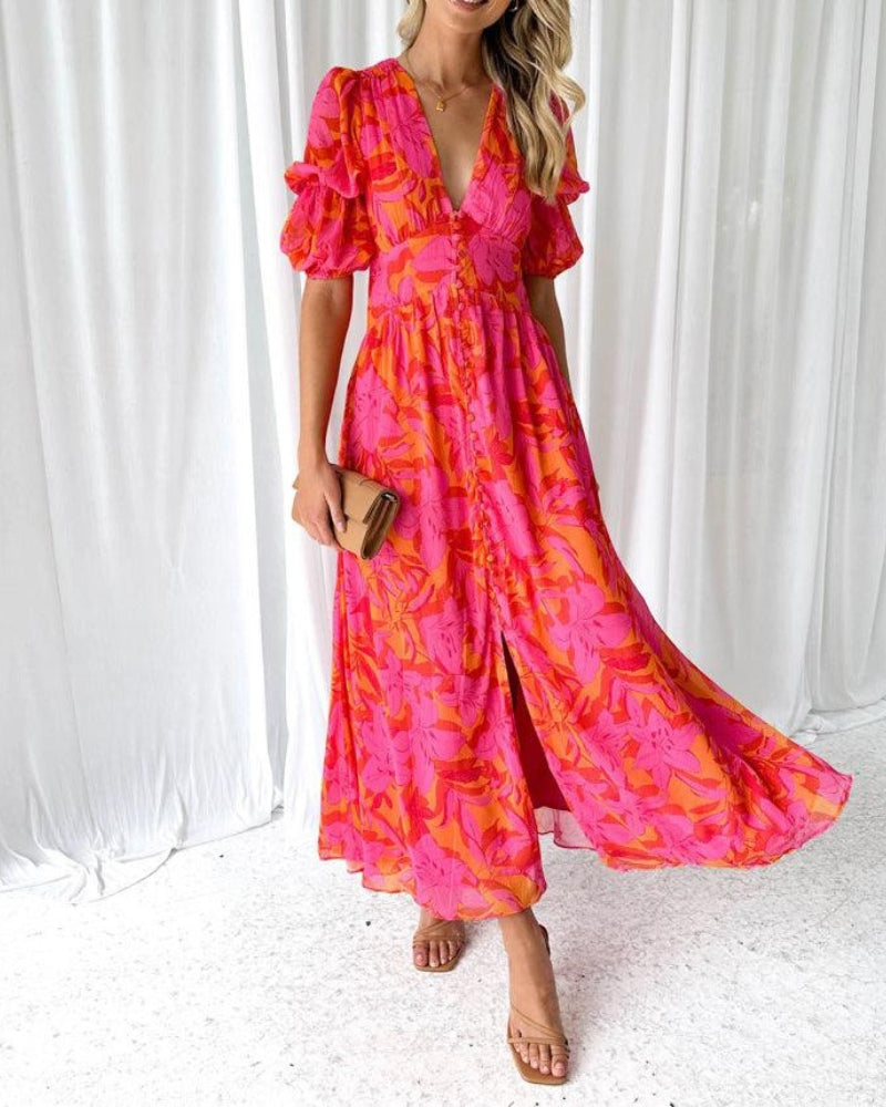 ROIX | Vestido Maxi Brillo Solar para Mujer