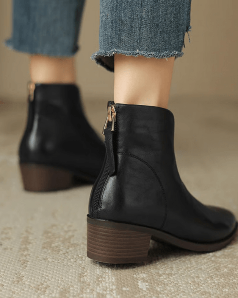 Lina - Botas elegantes de tacón de bloque hasta la rodilla para mujer