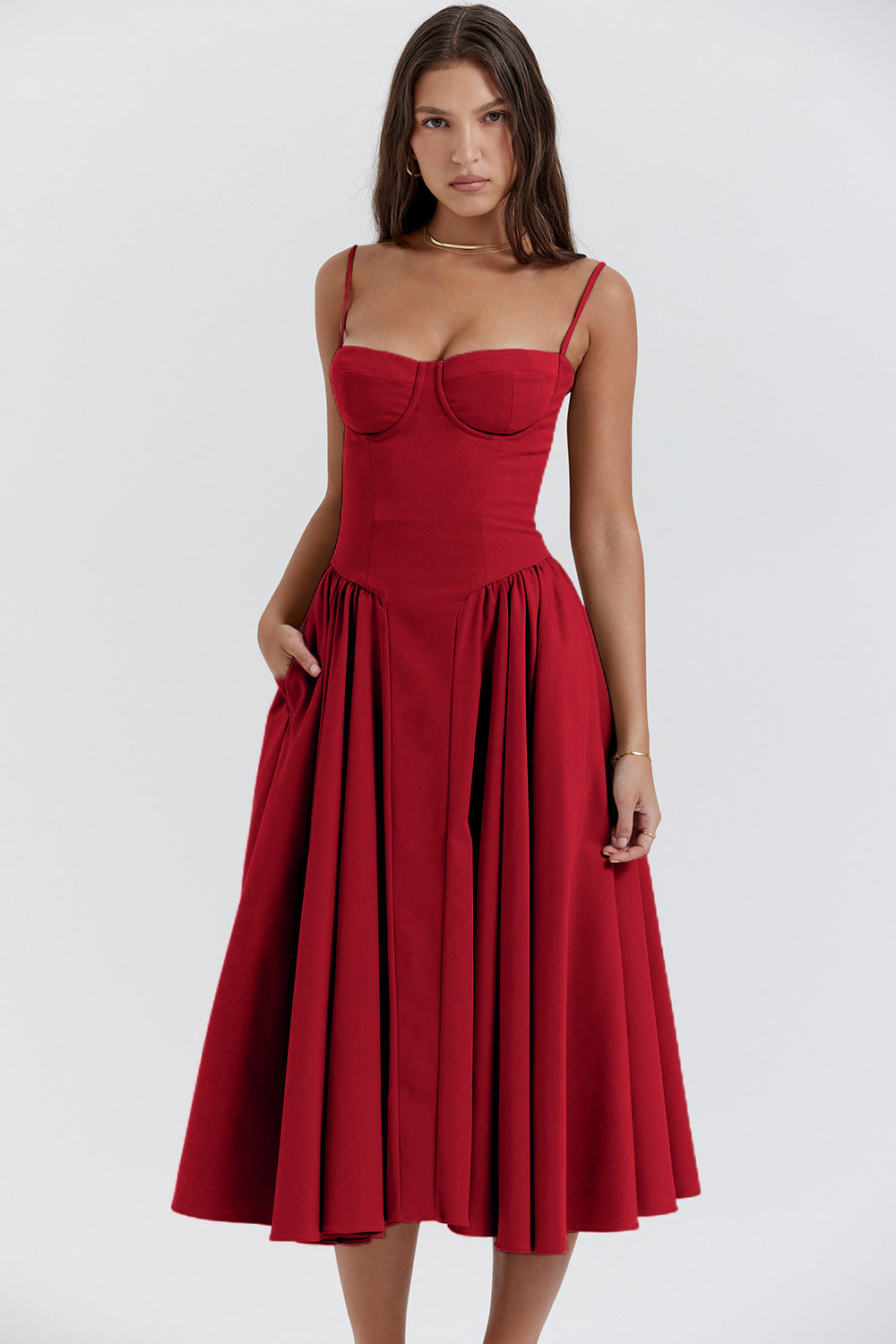 Kiki | Vestido midi retro