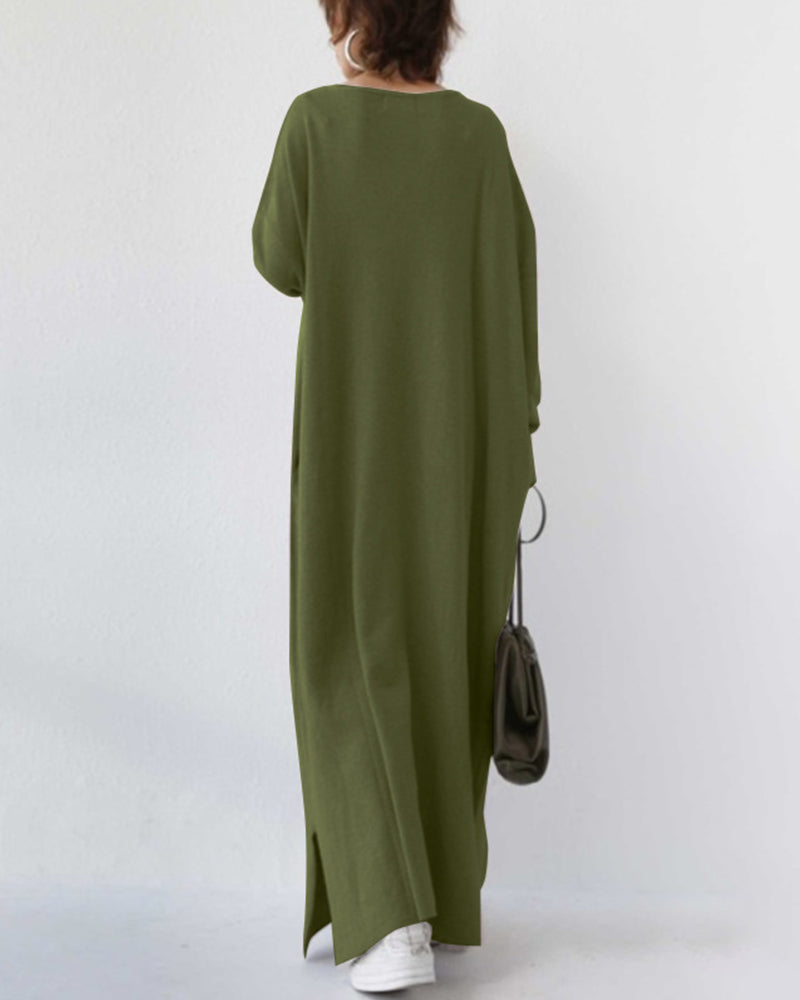 Sofia | Elegante vestido largo de invierno para mujer con mangas largas