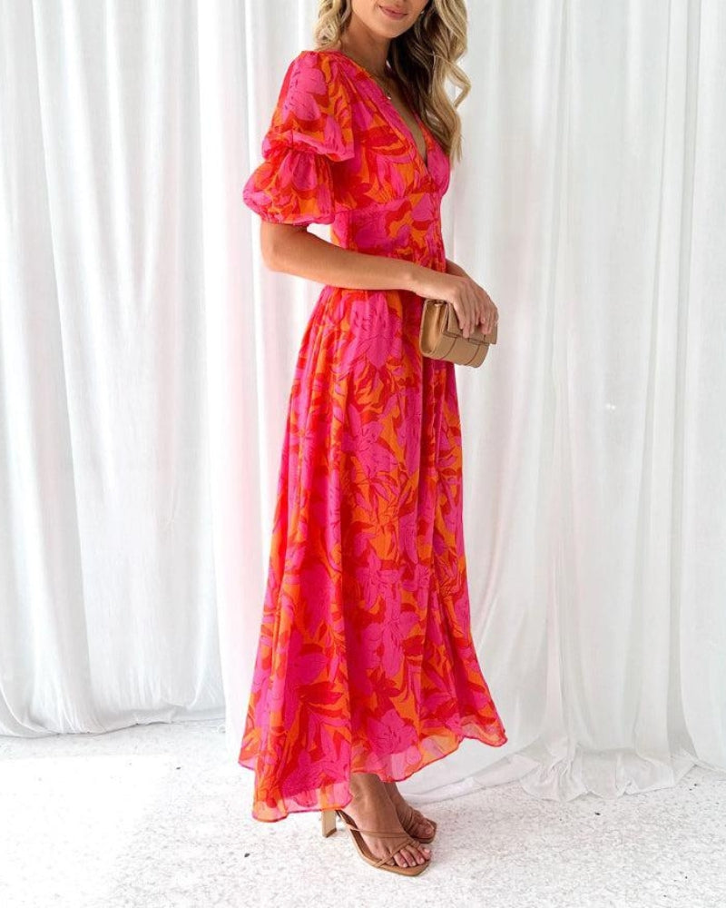 ROIX | Vestido Maxi Brillo Solar para Mujer