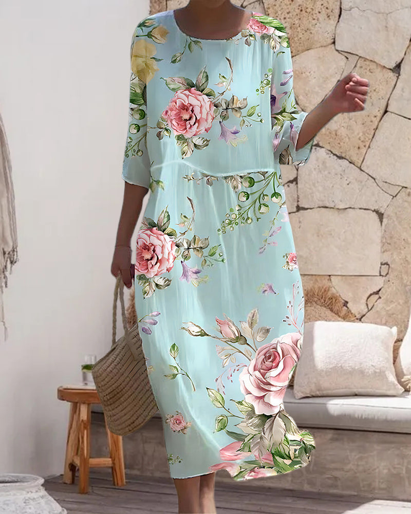 Mirella - Elegante vestido floral para Mujer