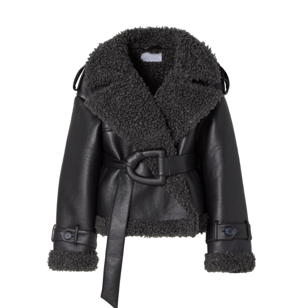 Elvira | Abrigo de Shearling con Cinturón