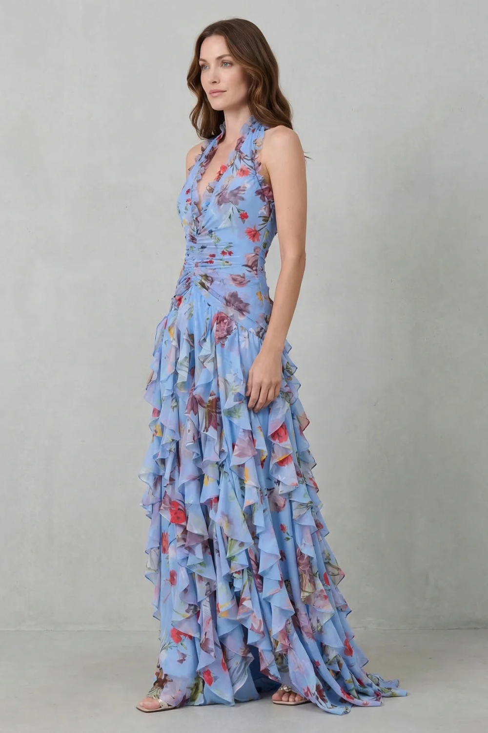 Belladina – Vestido de rosas románticas para Mujer