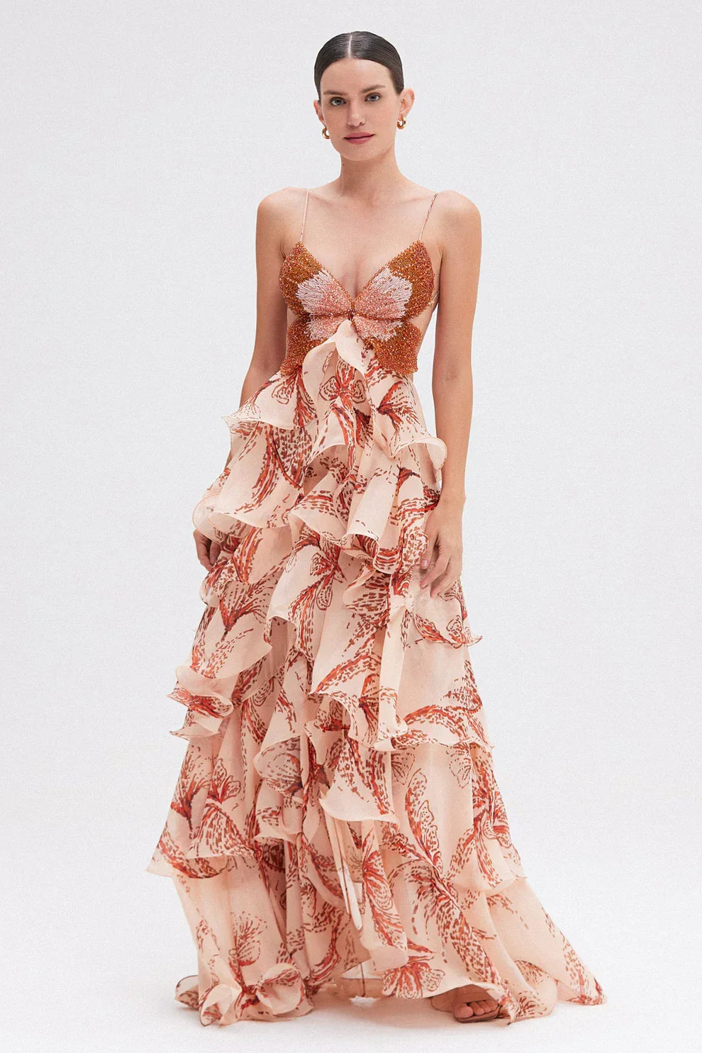 Nahia | Vestido con volantes para Mujer