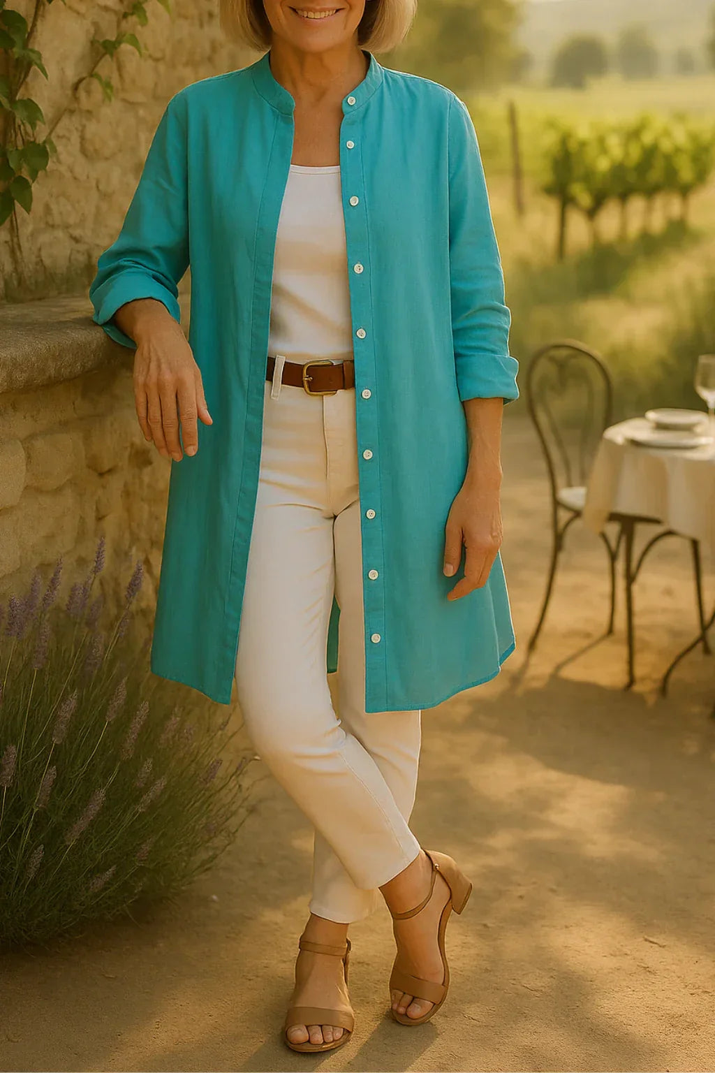 Camilya™ | Camisa acampanada estilo Chamarra
