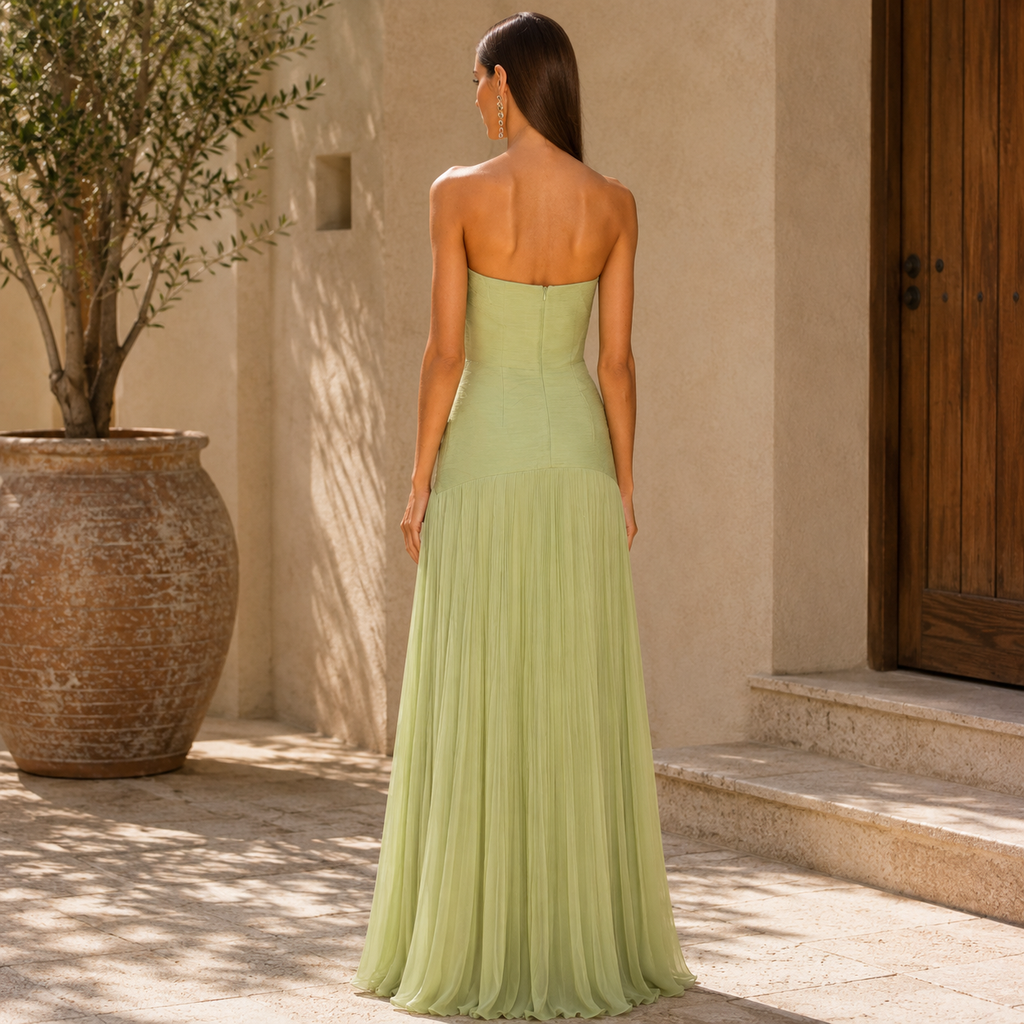 Almudena | Vestido Elegancia Sofisticada que Estiliza con Delicadeza para Mujer