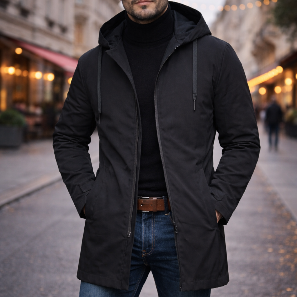 Georgen – Abrigo de Hombre impermeable con capucha