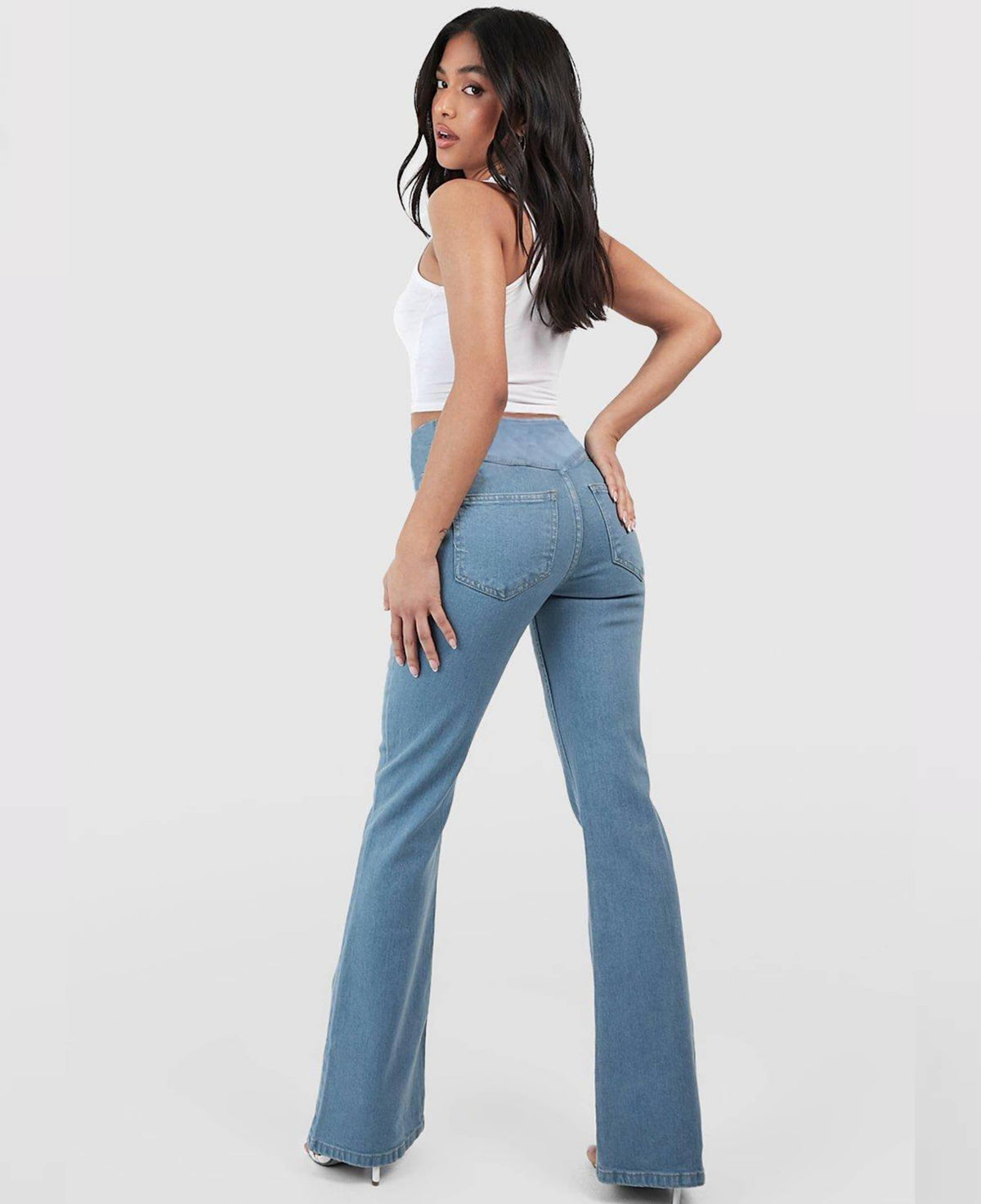 Majestic™ Pantalones de mezclilla con cintura cruzada