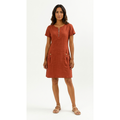 Lucía - Vestido de manga corta premium con cremallera para Mujer