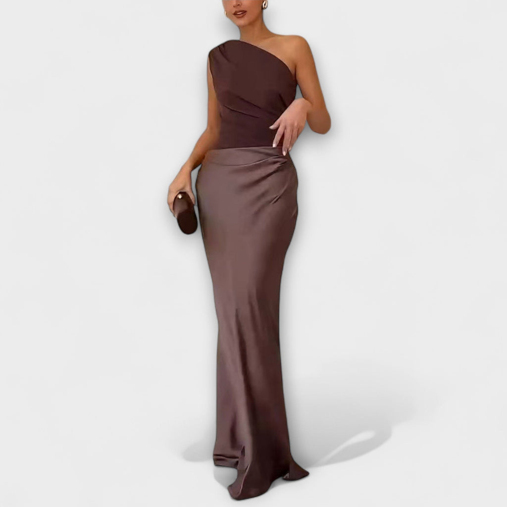 Amarílis - Elegante Vestido de un solo hombro
