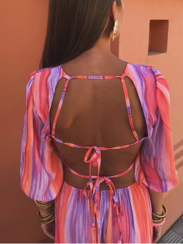 Paloma | Vestido elegante de Mujer con abertura en los laterales