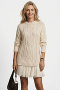 Daina | Vestido de punto con detalles trenzados