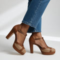 Maëlyne -  Zapatos de tacón retro elegancia con soporte ergonómico para Mujer