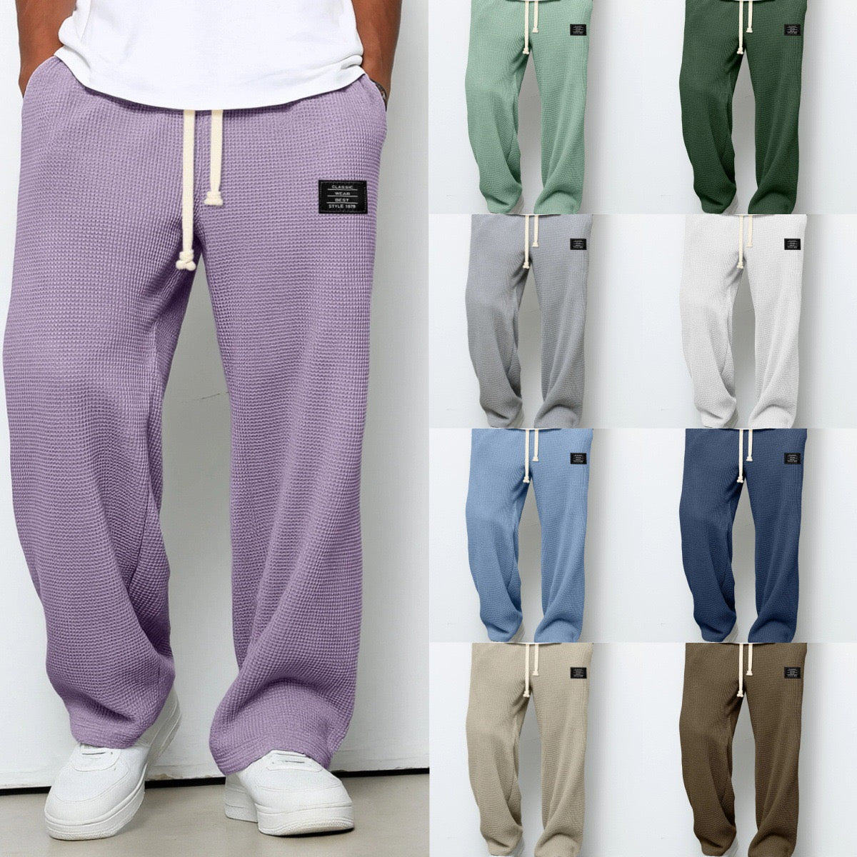Samuel | Pantalones de pierna ancha con cintura ajustable